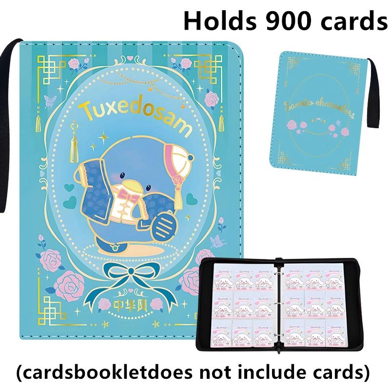 400/900pcs Sanrio Card Album Book Folder 4/9 Card Slots Collections Zipper Double Pocket Zipper Card Binder Holder