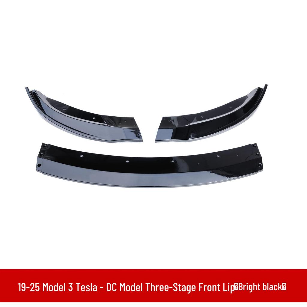 Тесла Модель 3 (2019-2025 гг.) Передний сплиттер, комплект обвеса с жабрами, боковые юбки, задний диффузор и заднее антикрыло (Конструкция без сверления)
