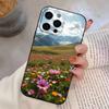 Горный Лес Натуральные Цветы Лазерный Чехол для Телефона Силиконовый Мягкий Для IPhone 17 16 15 14 13 12 11 X XR Plus Pro Max Plus