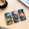 Лето у моря Чехол для телефона Для Samsung Galaxy A73,A72,A71,A70,A53,A52,A51,Мягкий силиконовый Черный чехол