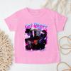 Summer KPop Devil Hunter Print Fashion Casual Children T-shirt Tee Top Movie O-neck Cartoon Saja Boys Girl Casual Kid Clothing
