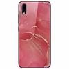 Case Tempered Glass Hard Clear Phone Case For Vivo Y91C Protector Shockproof Marble Fundas Coque