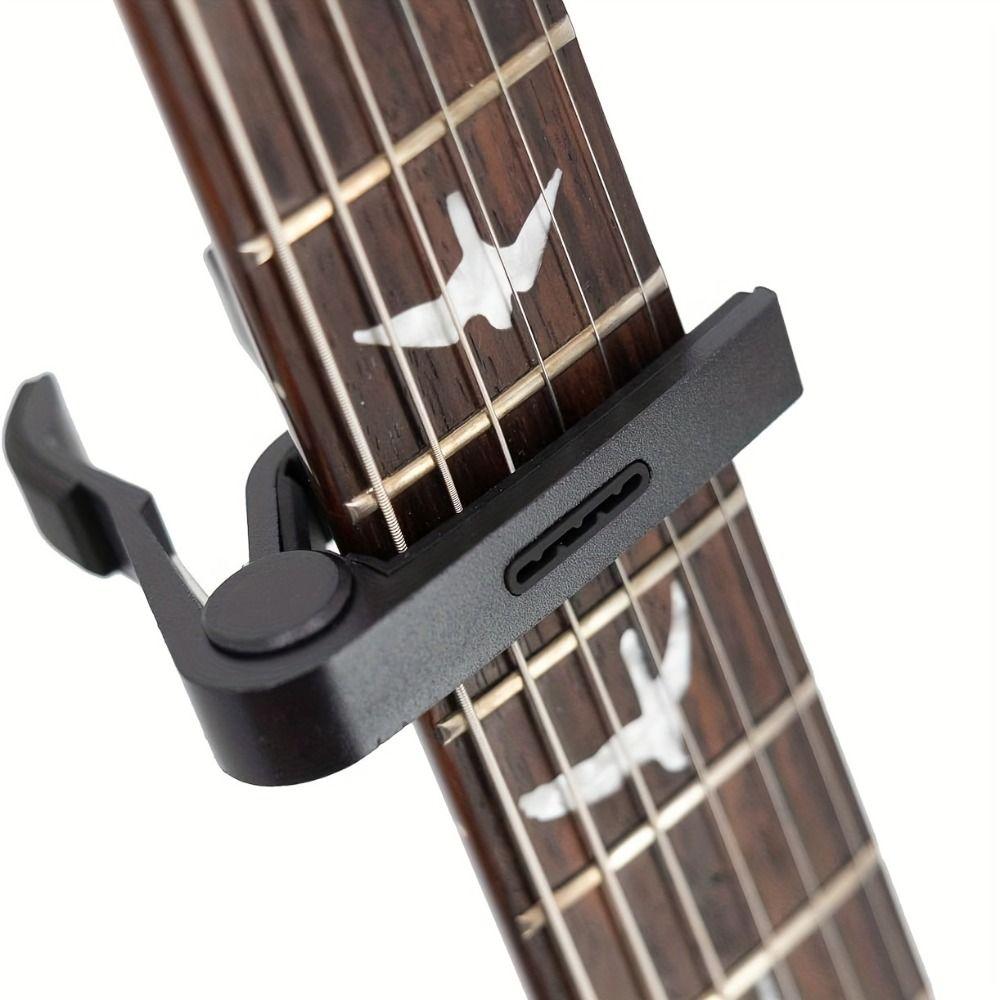 Stable Rubber Padded Guitar Capo Aluminum Zinc Zinc Alloy Violin Tune Change Clamp Guitar Pick Holder Banjo