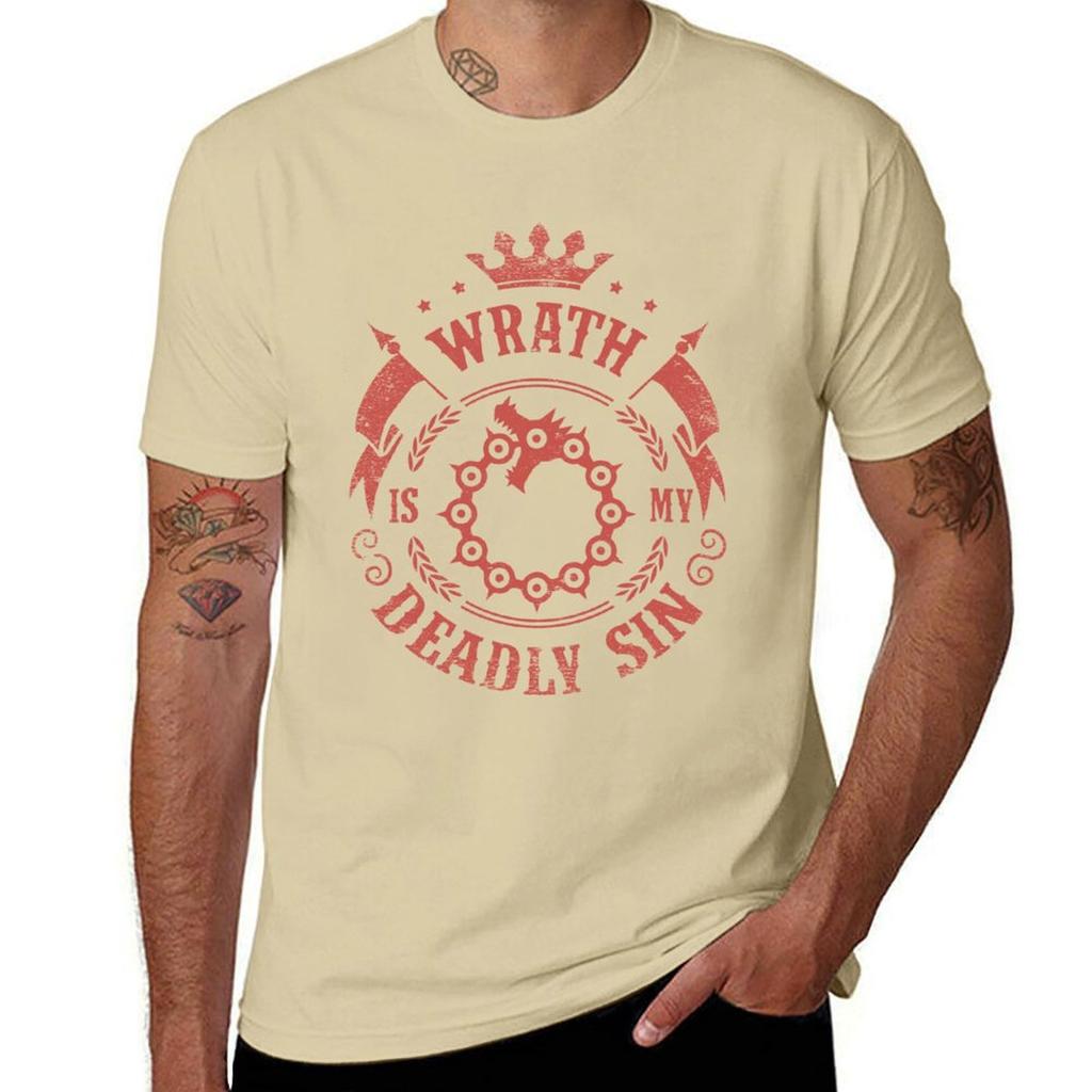 New model Fashionable and Innovative Wrath is my deadly sin TShirt Blouse Short sleeve tee anime sweat Unisex clothes