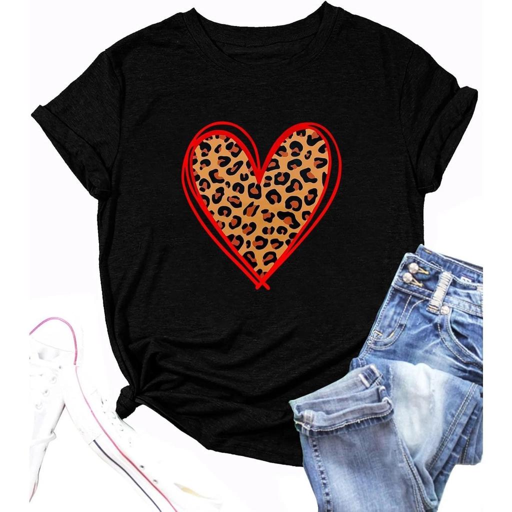 Valentines Day Shirts for Women Cute Love Heart Shirts Tee Tops04