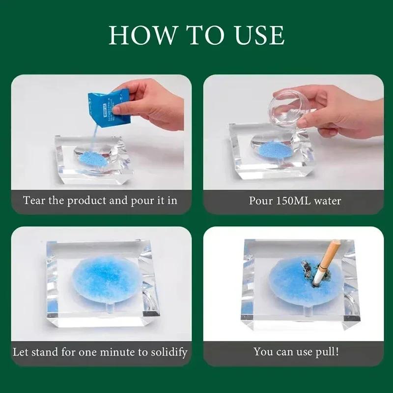 Smoke Removal Sand Soot Cleaner Ashtray Cleaner Remove Smoke Smell Indoor Air Clean Film Cleaner Smoking Accessories
