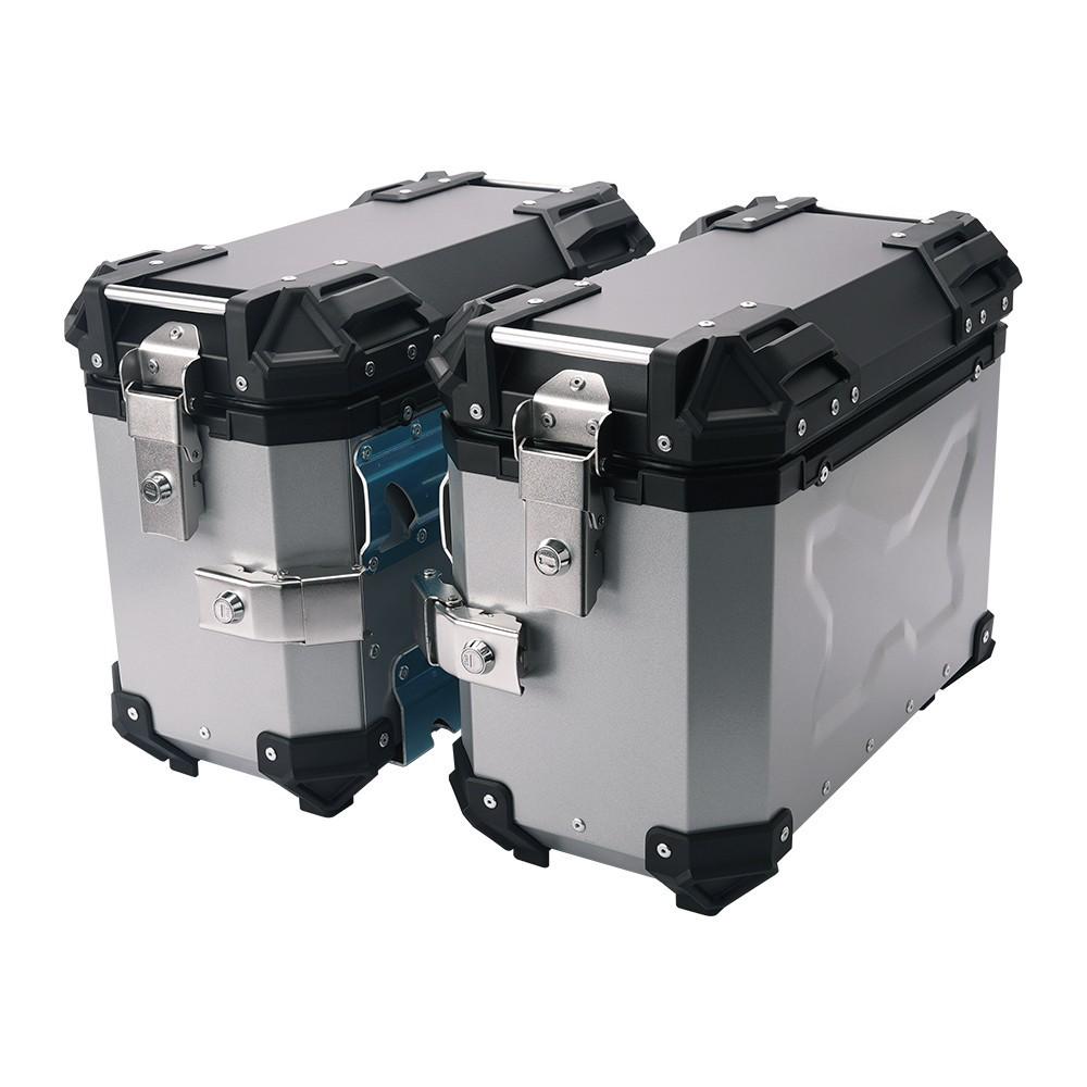 Универсальные мотоциклетные алюминиевые боковые кофры – Водонепроницаемые, Противоударные, Быстросъемные (18 л/28 л/35 л)