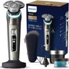 Philips Electric Shaver I9000 Prestige Model with Cleaning Function Electric Shaver for Men Silver Gold (72 Blades, Rotary) XP9203/32