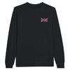 T-shirt à manches longues - PIXELFORMA - Drapeau du Royaume-Uni - Noir - 100% coton - Confort optimal