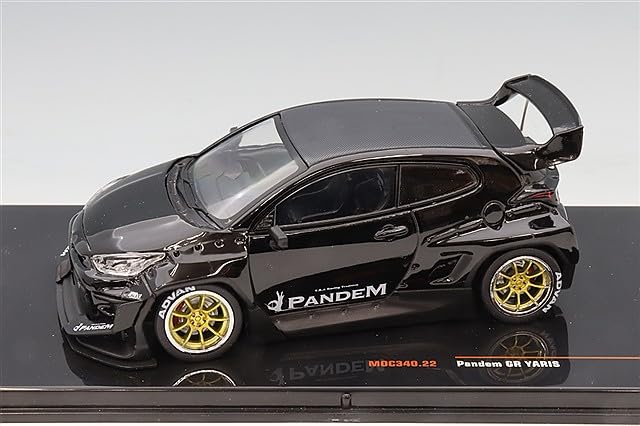 Kokusai Boeki ixo Pandem GR Yaris Черный Готовая Модель MOC340 1/43