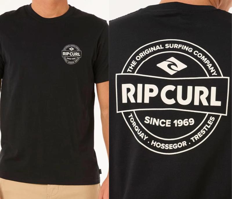 25 Лето Новинка Серф Закат Футболка Rip Curl Мужская Оверсайз Y2k Хлопок Дышащая Высокое Качество Мужской Топ Футболки Графические Футболки