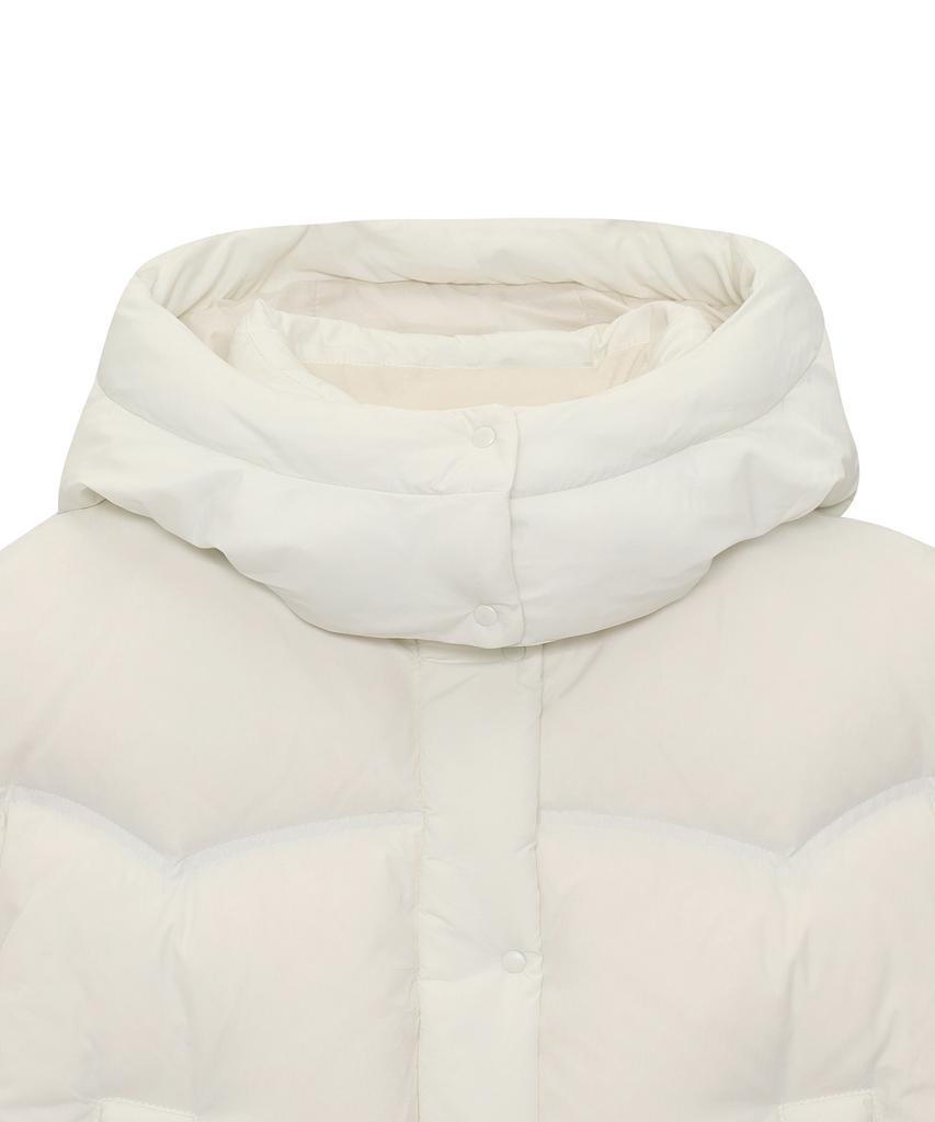 SUPERDRY W Hooded Down Puffer Ivory