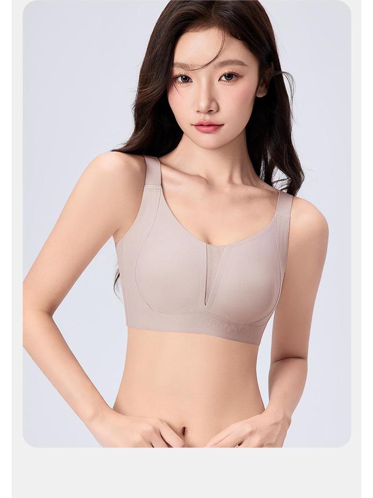 Women's Shaping Bra: Full-Cup, Anti-Sagging, Side Support, for Large Busts - Seamless, Thin Style, Plus Size