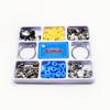 80pcs New Dental Sectional Contoured Metal Matrices Matrix Set Matrix Bands  Rubber Wedges  with Add-on Wedges Dentist Materials