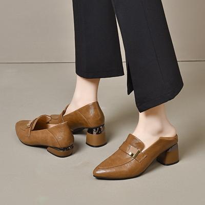 Остроносые туфли-лодочки женские весенние новые простые темпераментные рабочие туфли двух видов высоты с мелким вырезом туфли для платья