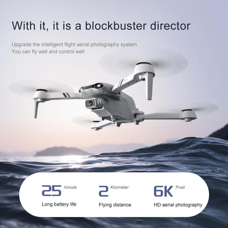 Новый F10 RC Drone GPS/Optical Flow HD ESC Двойная камера Широкоугольный WIFI FPV Quadcopter Бесщеточный складной Дрон для избегания препятствий Фотосъемка Игрушка в подарок