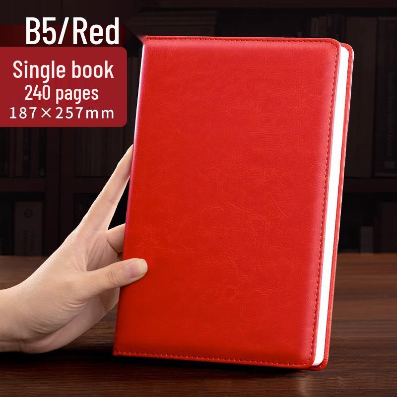 "Супер Толстый Бизнес-блокнот": Кожаная обложка для совещаний и офиса с настраиваемым логотипом"