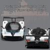 1:32 Pagani Zonda R Huaya BC Миниатюрная модель Сплав Литье под давлением Игрушки Двери машины открываются Звук Свет Оттянуть Назад Транспортные средства Мальчик Коллекция Подарки