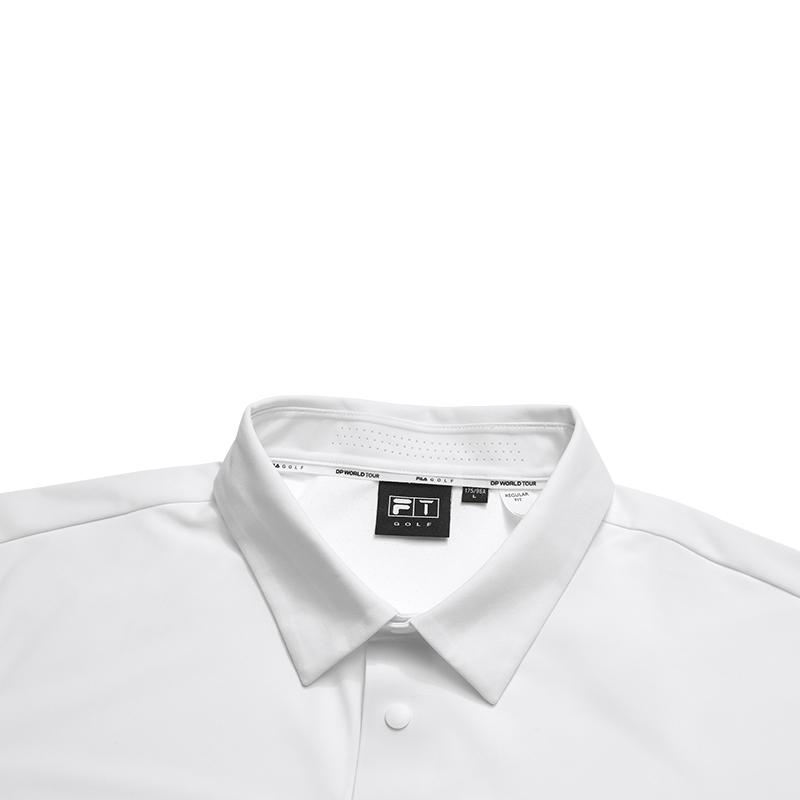 FILA Golf Series Fashionable Personalized Simple Sports Golf Versatile Comfortable Breathable Knitted Short Sleeve Polo Shirt Men tops A11M625116FWT