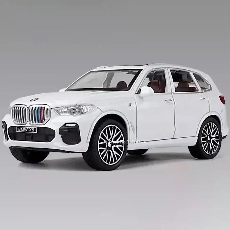 1:32 Scale M8 X5 Toy Alloy Diecast Car Model High Simulation Sound Light Pull Back Toys Vehicles Children's Interactive Toys