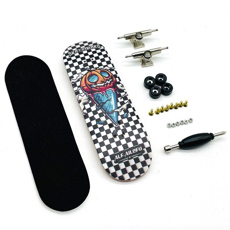Maple Double Kick Finger Skateboard Toy for Teens & Children