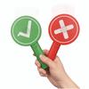 Double-Sided Hold Up The Sign Electronic Hand Held Response Card  Office Party
