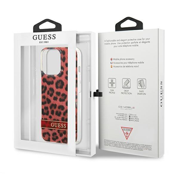 Guess Guhcp13Lhsleor Iphone 13 Pro / 13 6,1 Czerwony/Red Hardcase Leopard