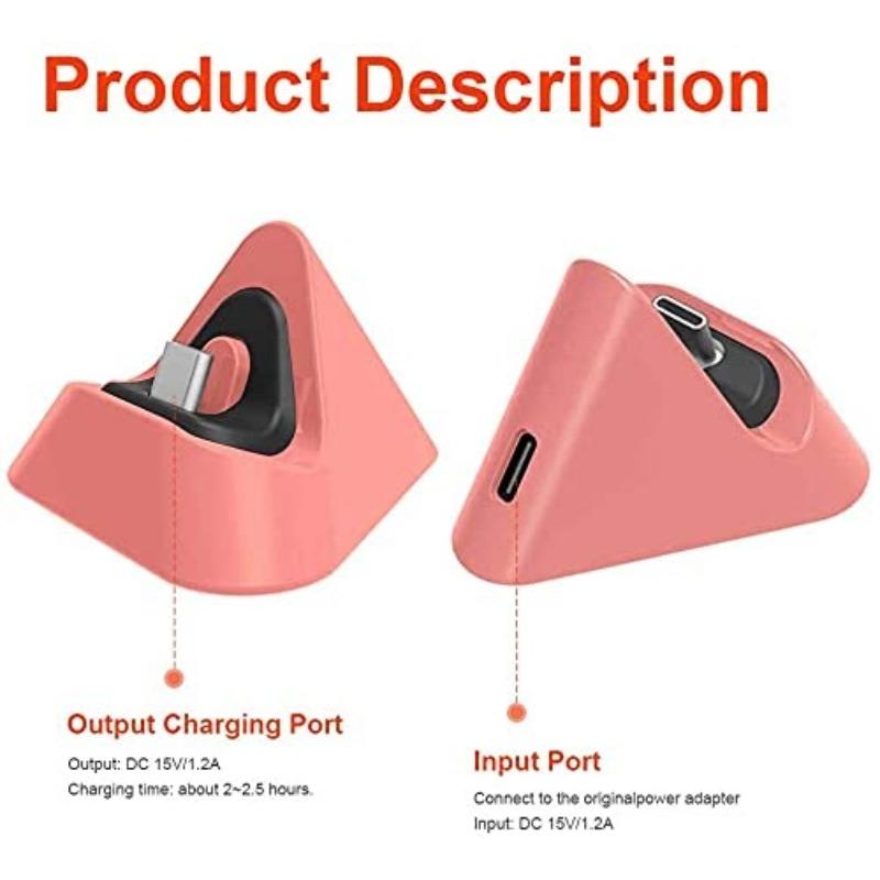 Charging Dock for Nintendo Switch Lite and Nintendo Switch, Portable Mini Charging Stand Charge Docking Station