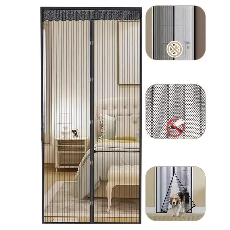 Summer Magnetic Door Net Magnetic Suction Door Curtain Gauze Door Mosquito Proof Household Non Punching Mosquito Proof Invisible Door Curtain