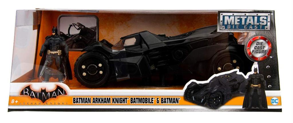 2015 Batmobile Arkham Knight черный с литой фигуркой Бэтмена 1/24