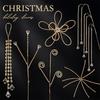 Sparkling Crystal Bud Branches Transparent Bead Christmas ornaments  Wedding Decor