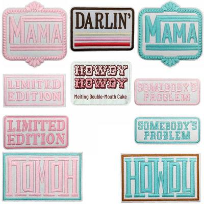 Вышитая нашивка с английской надписью Liteon для сумок, шляп и одежды