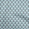 Cotton Flex Light Blue Fabric Paisleys Diy Clothing Quilting Fabric Print Fabric By Yard 40 Inch