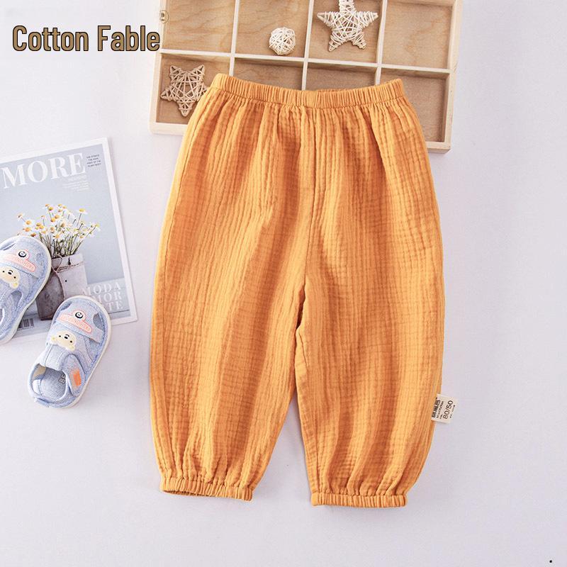 Детские хлопковые шорты-блумеры для мальчиков и девочек - Легкие брюки от комаров для весны, лета и осени