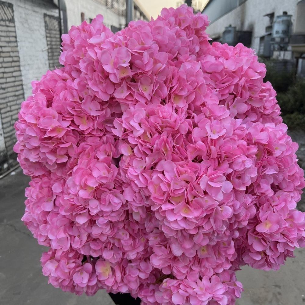 Шелковые искусственные цветы гортензии большого размера, имитация свадебной флористики для домашней вечеринки, свадьбы