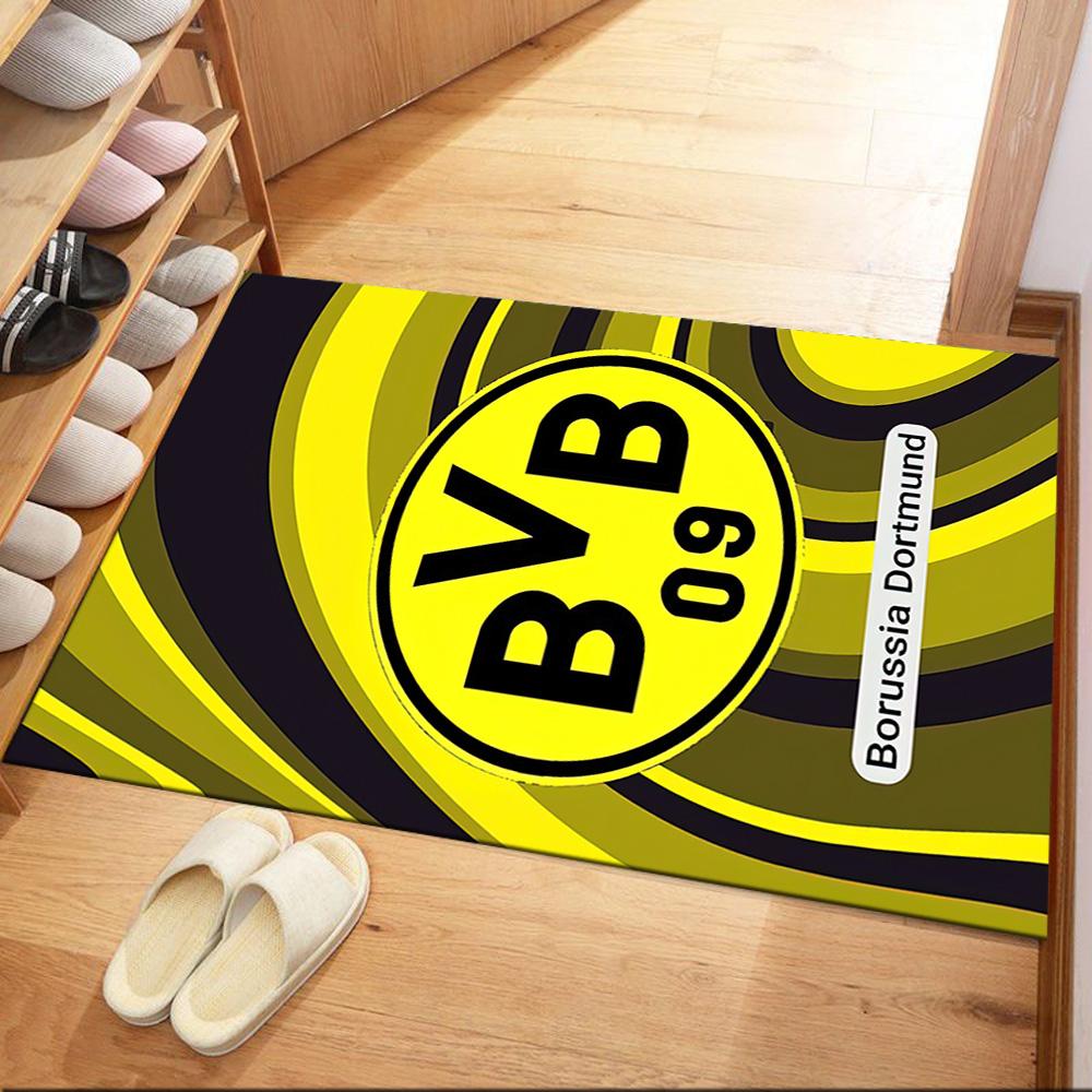 Borussia Dortmund Floor Mat Design For Living Rooms Kitchen Game Room Dining Room Antislip Rug Office Home Decor Birthdaychristmas Gift