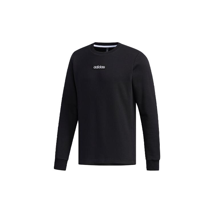 Adidas Neo Sweatshirts Men's Black Crew Neck Moderate Regular EI4701