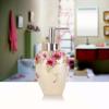Soap Dispenser Refillable 3D Pump Flower Garden Soap Dispenser Resin Bottle Disinfectant Classic Design for Kitchen Bathroom