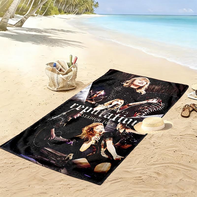 Пляжное полотенце Taylor Print, Большое мягкое быстросохнущее полотенце для пляжа, кемпинга, плавания