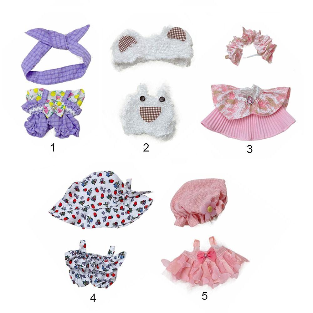 Аксессуары Кепка Платье Костюм Многоцветная повязка для волос Подтяжка Подарочная кукла Одежда Хлопковая мягкая кукла