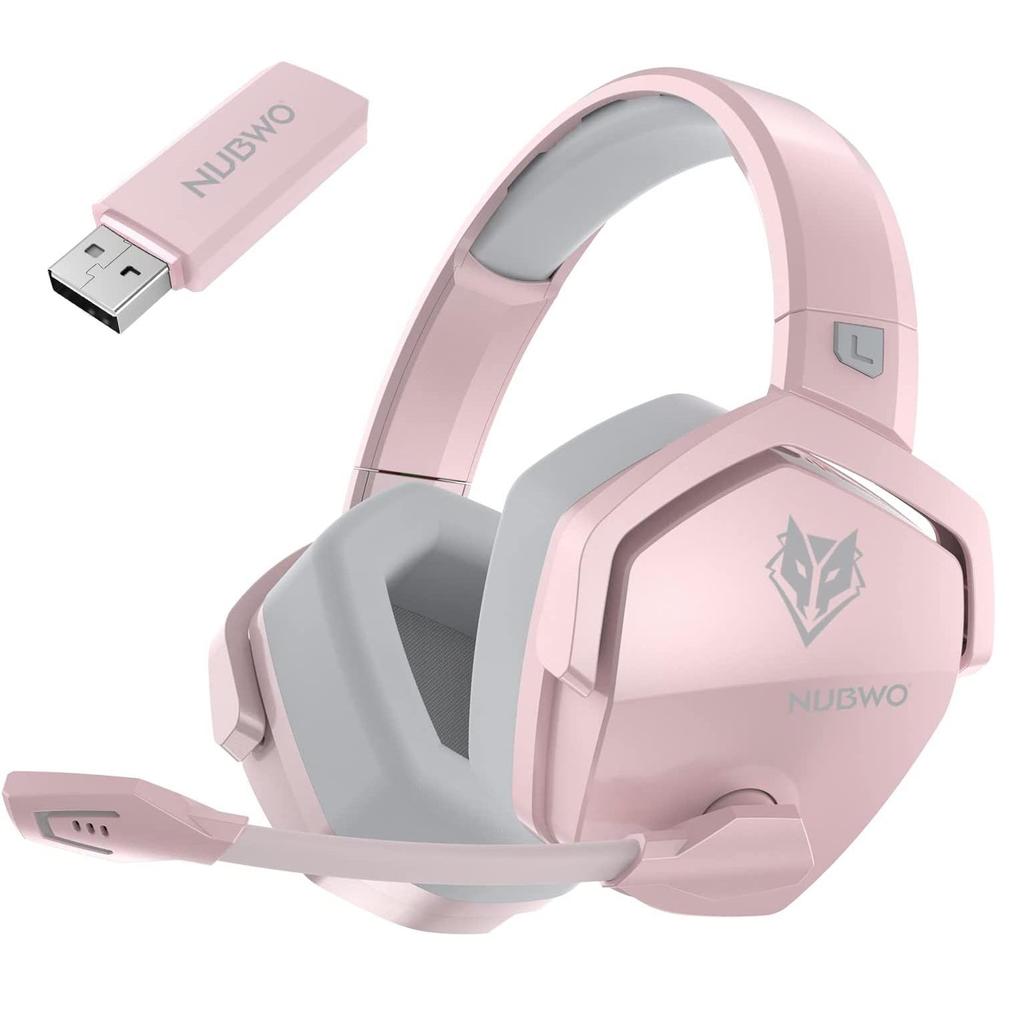 NUBWO G06 Беспроводная игровая гарнитура 2,4 ГГц, геймерские наушники 3-в-1 Беспроводная связь для консоли Playstation, режим Bluetooth для переключателя, проводной режим для контроллера
