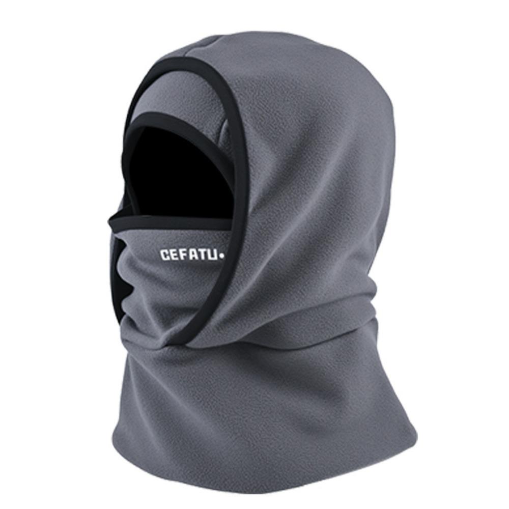 Neck Protection Balaclava Cycling Cap Double Layer Ski Windproof Cap Warm Hat Mask  Women Men
