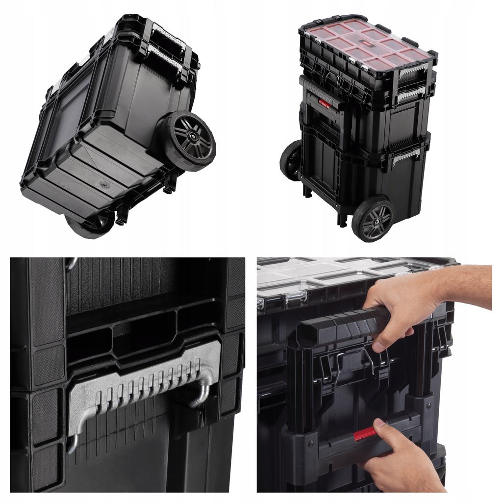 KETER Tool Box On Wheels Tool Organizer Set Of 3 Boxes