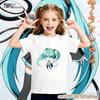 Y2K Retro Graphic Tee Hatsune Miku Pattern 2026 Summer Loose Short Sleeve Unisex Children Sportswear Stylish Wear For Boys Girls