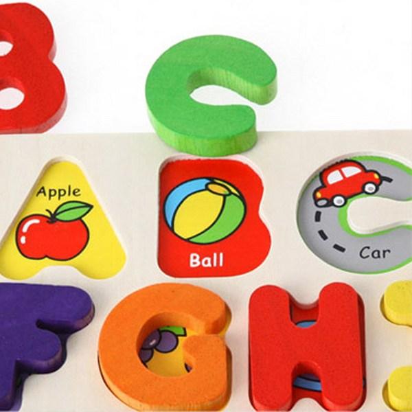 Трехмерный пазл Todoribro Alphabet Woodentoy-B, 1, 26 деталей, Лучший пазл для малышей в Корее