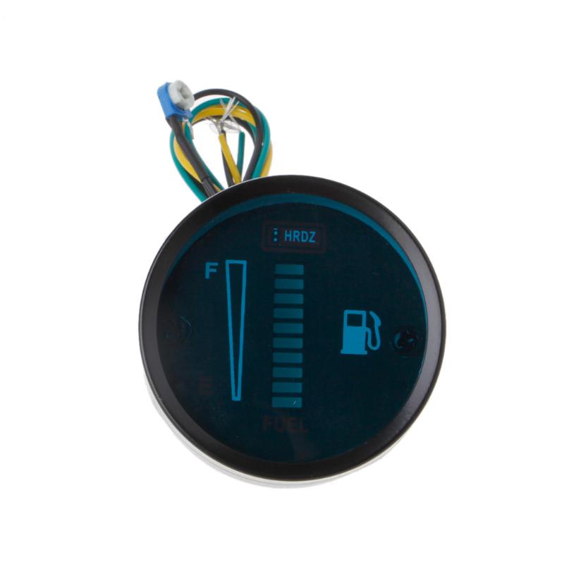 2 "52 мм универсальный автомобильный мотоцикл измеритель уровня топлива датчик 8 светодиодных индикаторов 12 В