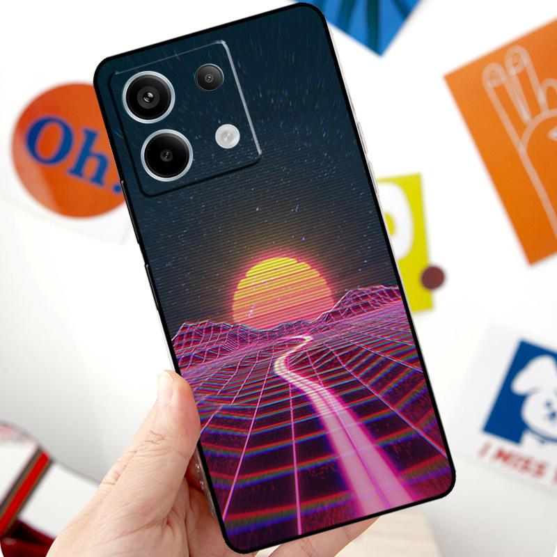Неоновый Ретровейв 80-х Винтажное Искусство Чехол Для Xiaomi Redmi Note 13 Pro 10 11 12 14 Pro 11S 12S Чехол Для Redmi 15 12C 13C 14C 10C