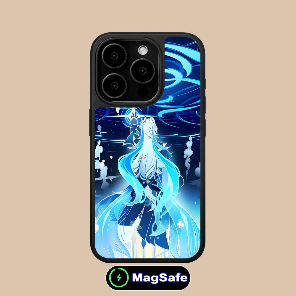 Game GI Neuvillette Matte Surface Magsafe Mobile Phone Case for iPhone 17 16 15 14 13 12 11 Air Pro Max Plus Colorful Cover