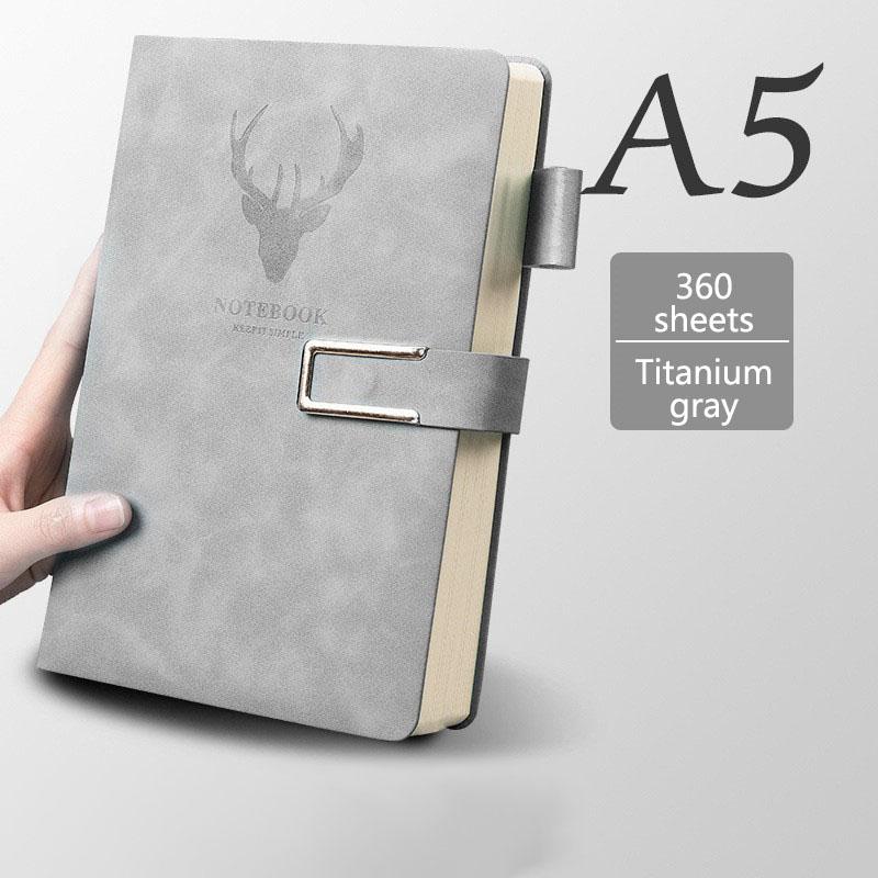 A5 Leather Notebook Diary Custom Logo  Business Journal Writing Genuine Leather Handmade