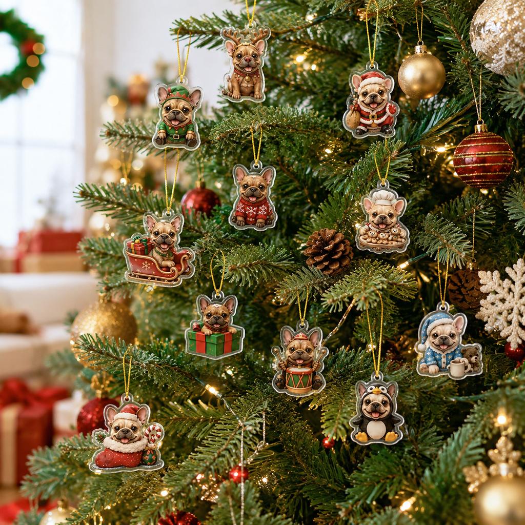 Акриловые 2D ornaments для Адвент-календаря на Рождество